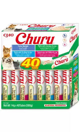 Churu Creamy Cat Treat Pack 40 Tuna & Seafood Variety