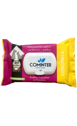 Cominter Toalhetes | Citronela | 40 toalhetes