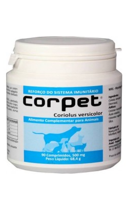 Comprimido Corpet Coriolus Versicolor para cão | 60 comprimidos