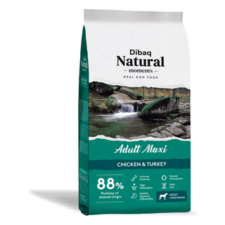 Dibaq Natural Moments Perro Adulto Raza Grande Pollo y Pavo - Pienso seco para perro