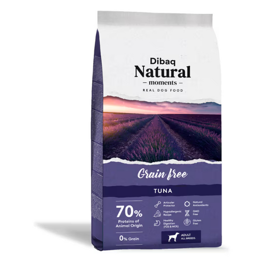 Dibaq Natural Moments Cão Adulto Grain-Free Atum - Ração seca para cão