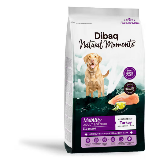 Dibaq Natural M. Cão Adulto Peru - Ração seca para cão com mobilidade reduzida