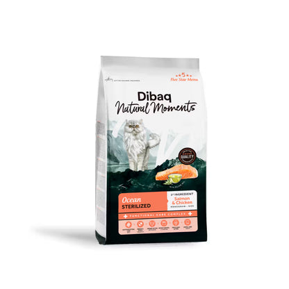Dibaq Natural Sterilised Cat Salmon and Chicken - Dry food for sterilised cats