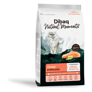 Dibaq Natural Sterilised Cat Salmon and Chicken - Dry food for sterilised cats
