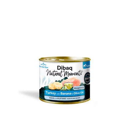 Dibaq Natural M. Cão Cachorro Grain-Free Peru e Banana - Ração húmida para cão