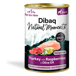 Dibaq Natural M. Adult Dog Grain-Free Turkey and Raspberries - Wet dog food