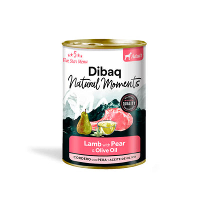 Dibaq Natural Cão Adulto Grain-Free Borrego e Pera - Ração húmida para cão
