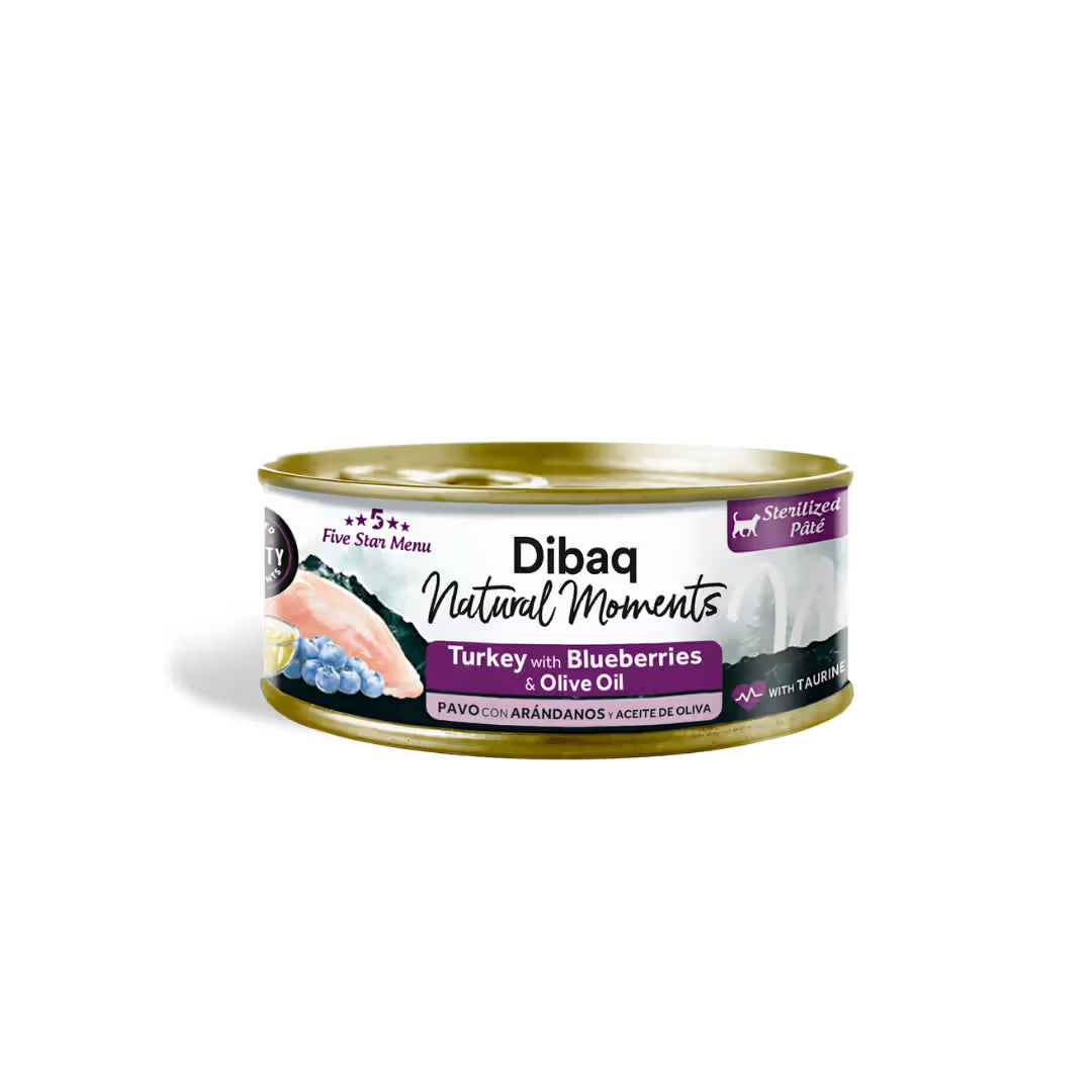 Dibaq Natural Sterilised Adult Cat Turkey and Cranberries - Wet cat food for sterilised cats