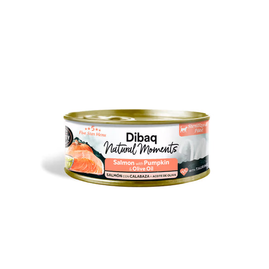 Dibaq Natural Gato Adulto Esterilizado Grain-Free Salmão e Abóbora - Ração húmida para gato esterilizado