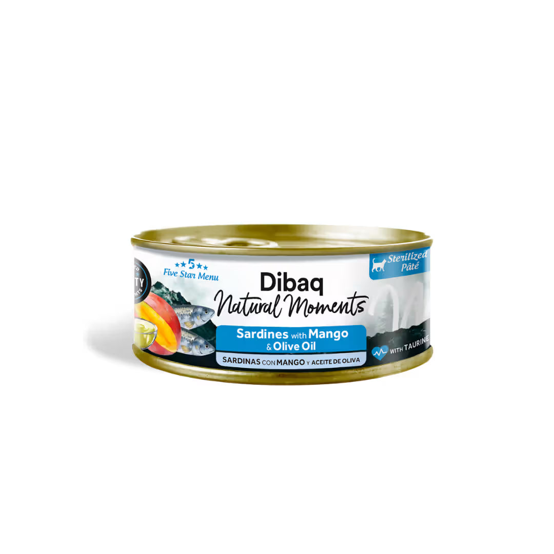Dibaq Natural M. Gato Adulto Esterilizado Grain-Free Sardinha e Manga - Ração húmida para gato esterilizado