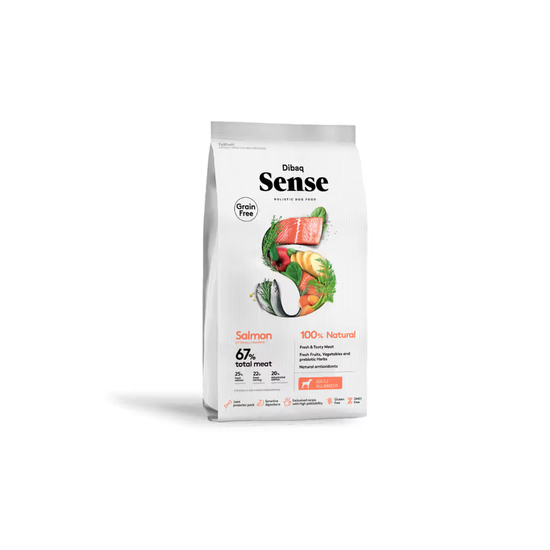 Dibaq Sense Cão Adulto Salmão Grain-Free - Ração seca para cão