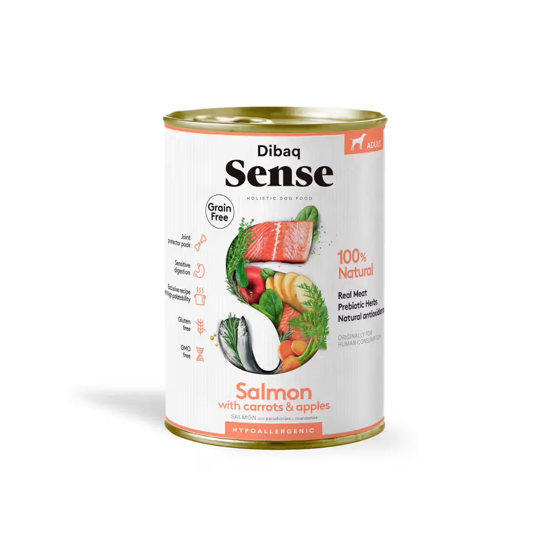 Dibaq Sense Cão Adulto Grain-Free Salmão - Ração húmida para cão
