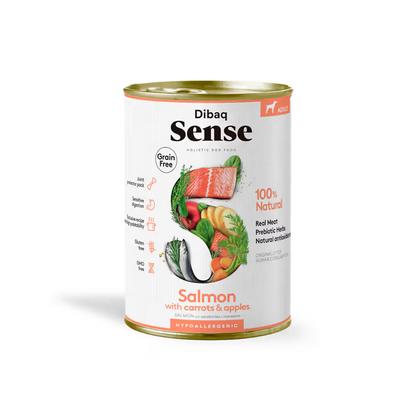Dibaq Sense Cão Adulto Grain-Free Salmão - Ração húmida para cão