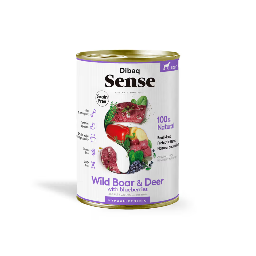 Dibaq Sense Wild Adult Dog Grain-Free Venison and Wild Boar - Wet dog food