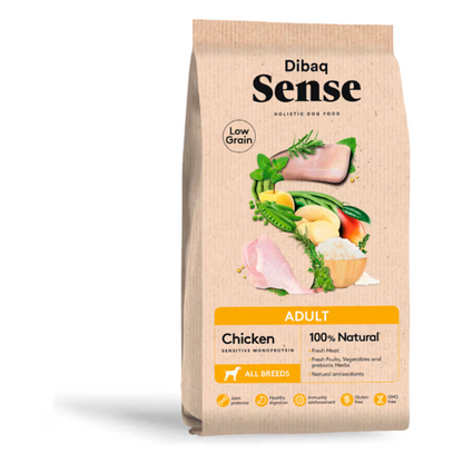 Dibaq Sense Low Grain Adult Dog Chicken - Dry dog food