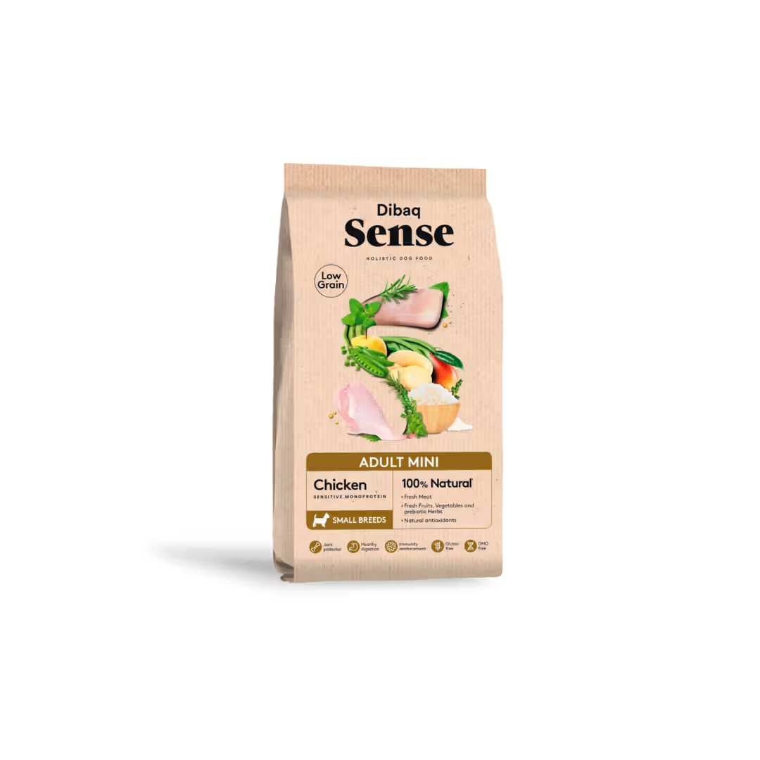 Dibaq Sense Low Grain Cão Adulto Mini Frango - Ração seca para cão