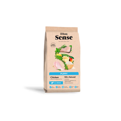 Dibaq Sense Low Grain Cão Cachorro Frango - Ração seca para cão