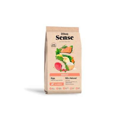 Dibaq Sense Low Grain Cão Adulto Salmão e Atum - Ração seca para cão