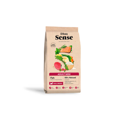 Dibaq Sense Low Grain Adult Dog Mini Salmon and Tuna - Dry dog food