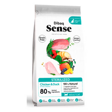 Dibaq Sense Sterilised Adult Cat Grain-Free Chicken and Duck - Dry cat food for sterilised cats