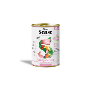Dibaq Sense Perro Conejo y Pavo Grain-Free - Comida húmeda para perro con sensibilidad digestiva