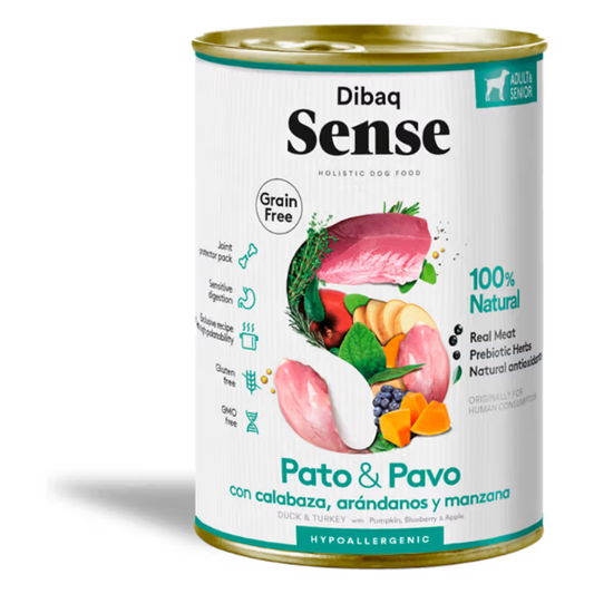 Dibaq Sense Adult Dog Duck and Turkey Grain-Free - Wet dog food