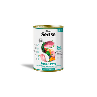Dibaq Sense Cão Adulto Pato e Peru Grain-Free - Ração húmida para cão