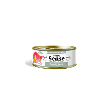 Dibaq Sense Gato Adulto Grain-Free Atum e Coelho - Ração húmida para gato