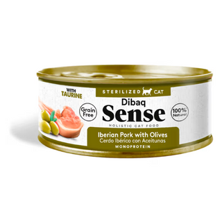 Dibaq Sense Gato Adulto Esterilizado Grain-Free Porco Ibérico - Ração húmida para gato para esterilizados
