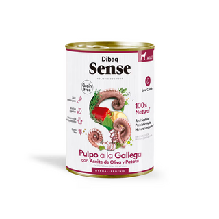 Dibaq Sense Grain-Free Cão Adulto Polvo - Ração húmida para cão
