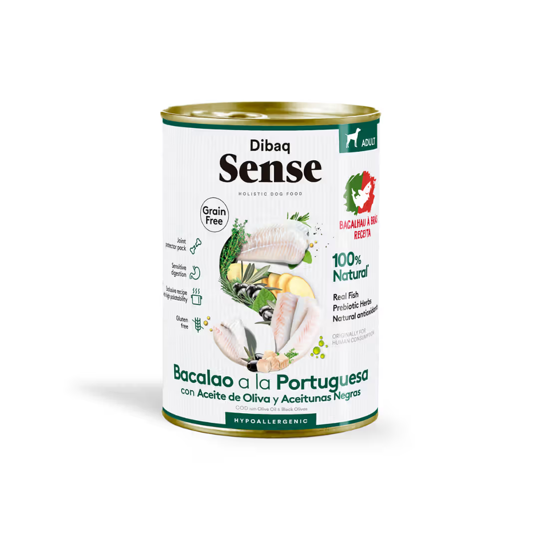 Dibaq Sense Adult Dog Grain-Free Cod à Brás - Wet dog food