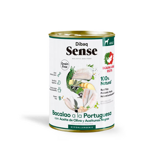 Dibaq Sense Adult Dog Grain-Free Cod à Brás - Wet dog food