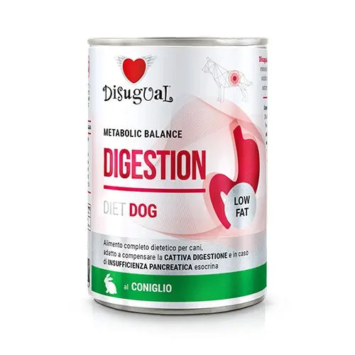 DISUGUAL DIET DOG DIGESTION LOW FAT RABBIT | 6 X 400GR