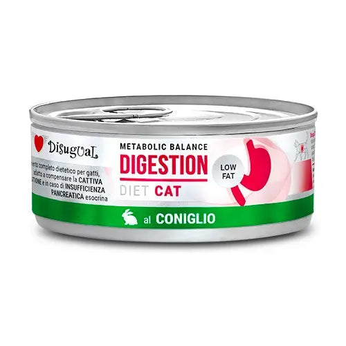 Disugual Diet Gato Digestão Low Fat Coelho | 12 X 85Gr