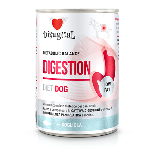 Disugual Diet Digestion Low Fat Dog Sole - Wet dog food for digestive sensitivity and excess weight