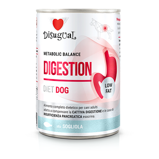 Disugual Diet Digestion Low Fat Dog Sole - Wet dog food for digestive sensitivity and excess weight
