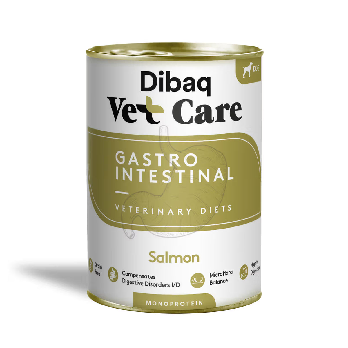 Dibaq Vet Care Perro Gastrointestinal Salmón - Comida húmeda para perro con problemas gastrointestinales