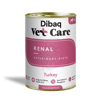 Dibaq Vet Care Dog Turkey - Wet dog food for renal insufficiency