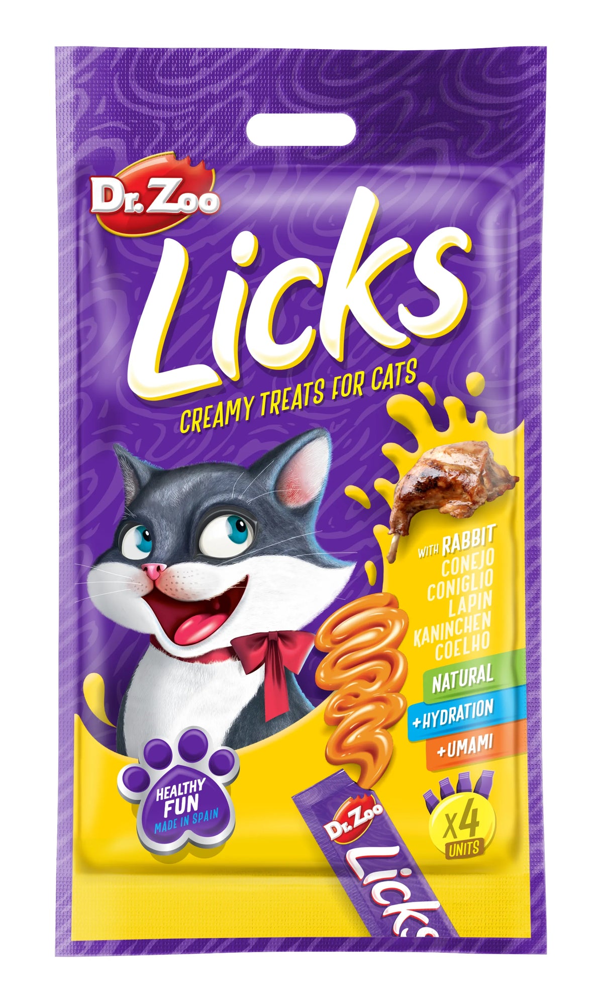 Dr Zoo Licks Cat Rabbit