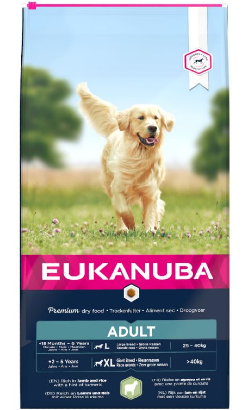Ração para Cão Eukanuba Adult Large Breed | Lamb & Rice | 12 kg