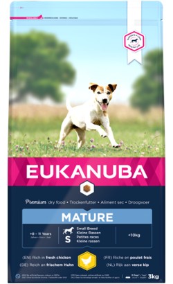 Ração para Cão Eukanuba Dog Mature Small Breed | Chicken | 3 kg