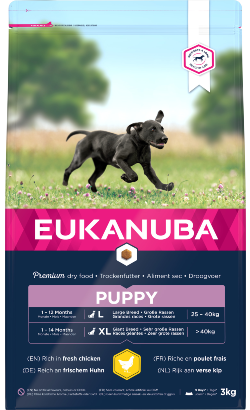 Ração para Cão Eukanuba Puppy Large Breed | Chicken | 3 kg