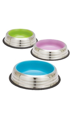 Eurosiam Comedouro Anti Derrapante | Cores Sortidas para cão | 17 cm