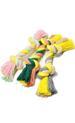 Brinquedo para cão Eurosiam Terrazzo Dog Rope - Cores Sortidas | M -25 cm