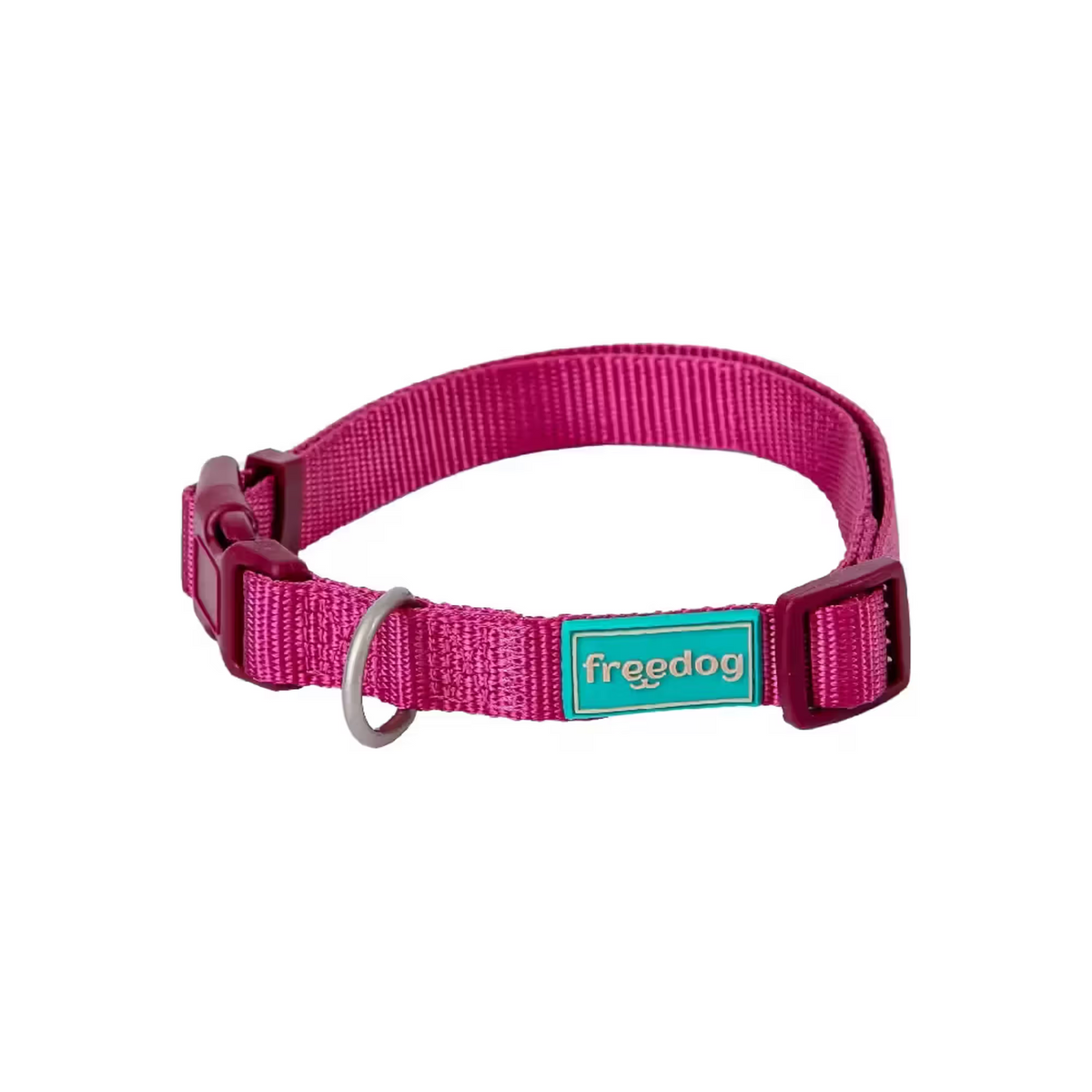 FREEDOG Collar Nylon Basic Granate 20 / 35 cm - Collar para perro