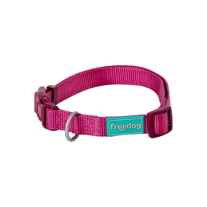 FREEDOG Collar Nylon Basic Granate 20 / 35 cm - Collar para perro