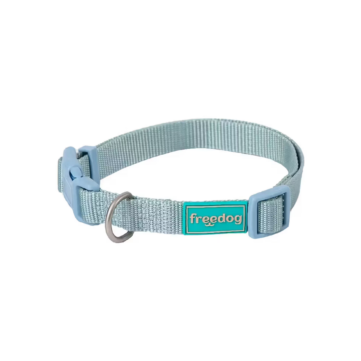 FREEDOG Collar Nylon Basic Azul Cielo 20 / 35 cm - Collar para perro
