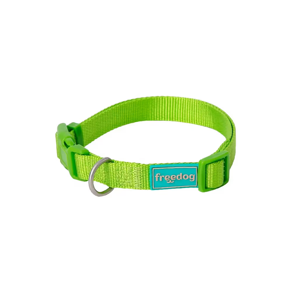 FREEDOG Collar Nylon Basic Verde Lima 20 / 35 cm - Collar para perro