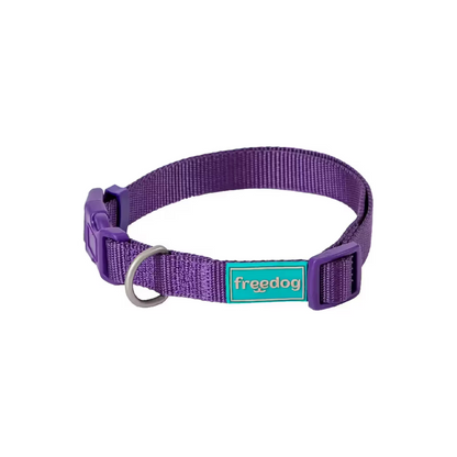 FREEDOG Collar Nylon Basic Lila 20 / 35 cm - Coleira para cão