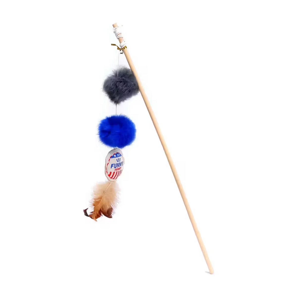 FREEDOG Stick 2 Pelotas con Plumero - Brinquedo para gato